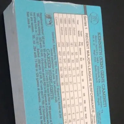 Donruss 1991 - sealed 50-card cellophane pack. Barry Bonds on top. NRMT - Baseball Card Box