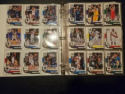 Donruss 2022-23 NBA Basketball Card Binder 1’ Lot 150+ Base Cards Mixed Players - Basketball Card Single