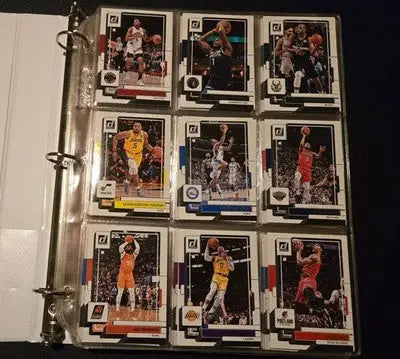 Donruss 2022-23 NBA Basketball Card Binder 1’ Lot 150+ Base Cards Mixed Players - Basketball Card Single