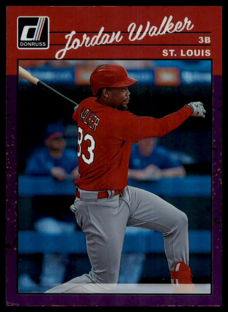Donruss - Holo Purple Jordan Walker 241 St. Louis Cardinals MP - Baseball Card Single