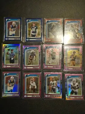 Donruss Optic Football Rated Rookie Pink Blue Red Prizm Lot 12 Cards RC - Football Card Single