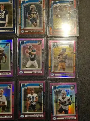 Donruss Optic Football Rated Rookie Pink Blue Red Prizm Lot 12 Cards RC - Football Card Single