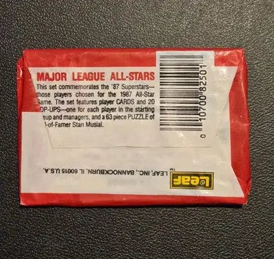 Donruss Pop Up Puzzle Cards 1987 Major League All Stars Lot of 7 Sealed Packs - Baseball Card Box