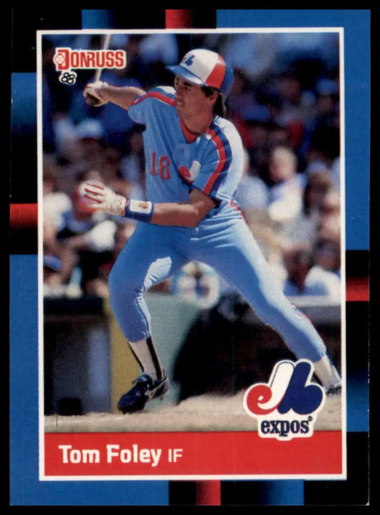 Donruss Tom Foley 303 Montreal Expos LP - Baseball Card Single