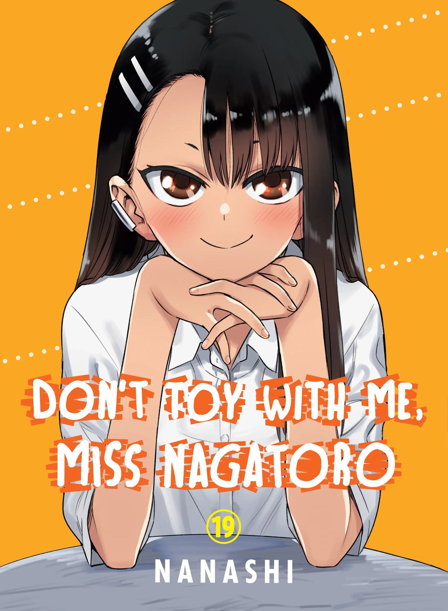Manga cover featuring a smiling anime girl from Miss Nagatoro romantic comedy manga