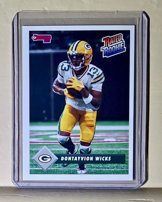 Dontayvion Wicks 2023 Panini NFL Rated Rookie Retro #29 Card Packers 1/629 - Football Card Single
