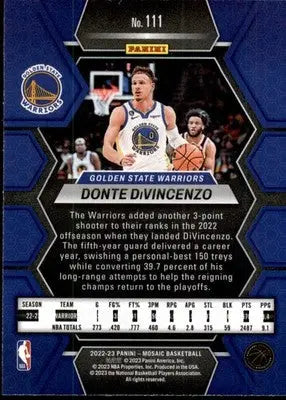 Donte DiVincenzo - 2022-23 Panini Mosaic - #111 - Basketball - Basketball Card Single