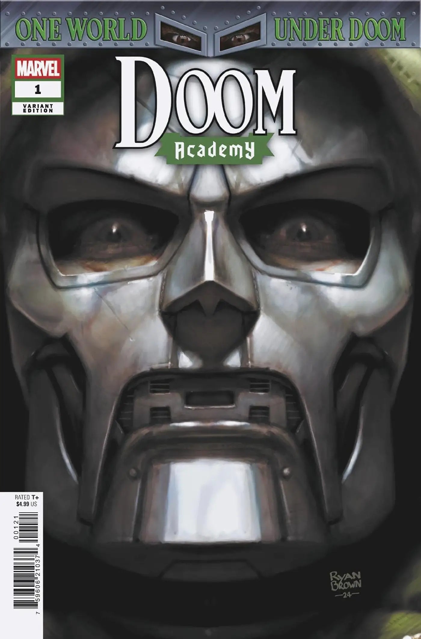 Image of Doom Academy comic book featuring Ryan Brown Variant cover art