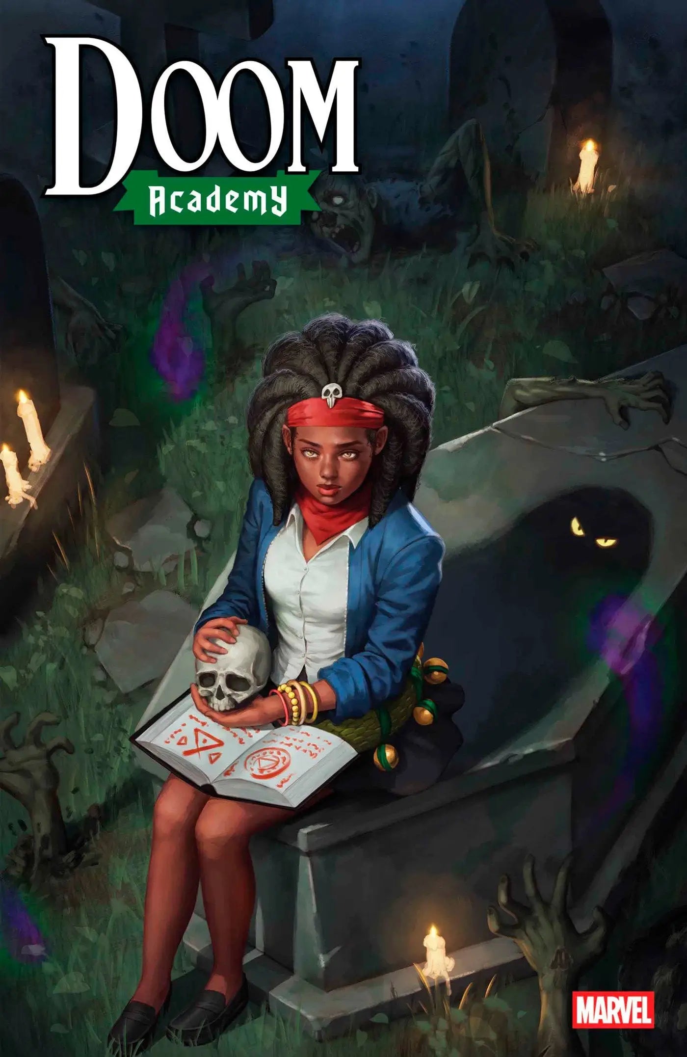 Comic book cover featuring Doom Academy Doom Academy #5 Lee Zoey Laveau Variant