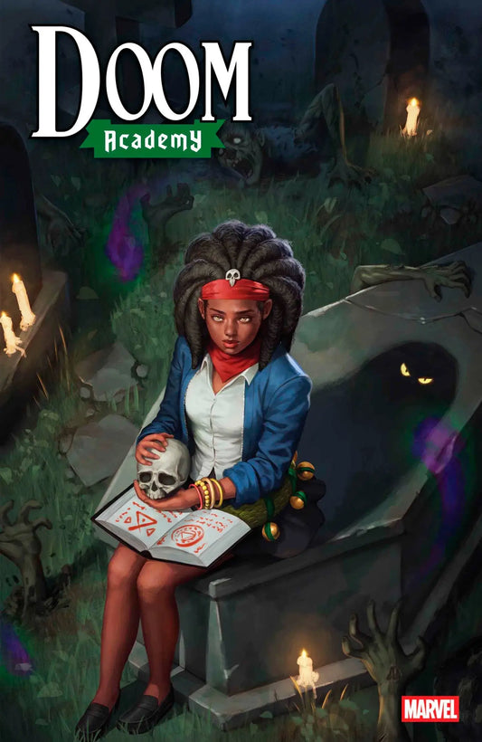 Comic book cover featuring Doom Academy Doom Academy #5 Lee Zoey Laveau Variant