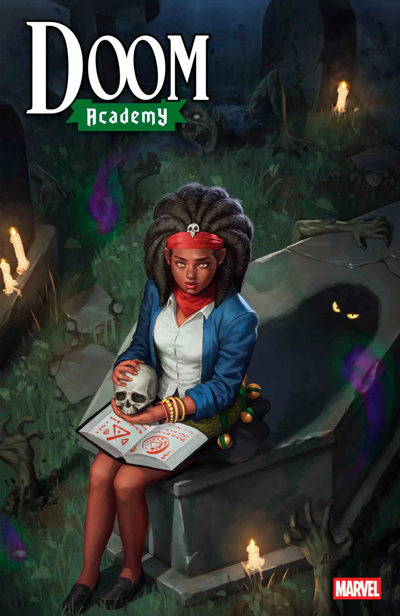 Comic book cover featuring Doom Academy Doom Academy #5 Lee Zoey Laveau Variant