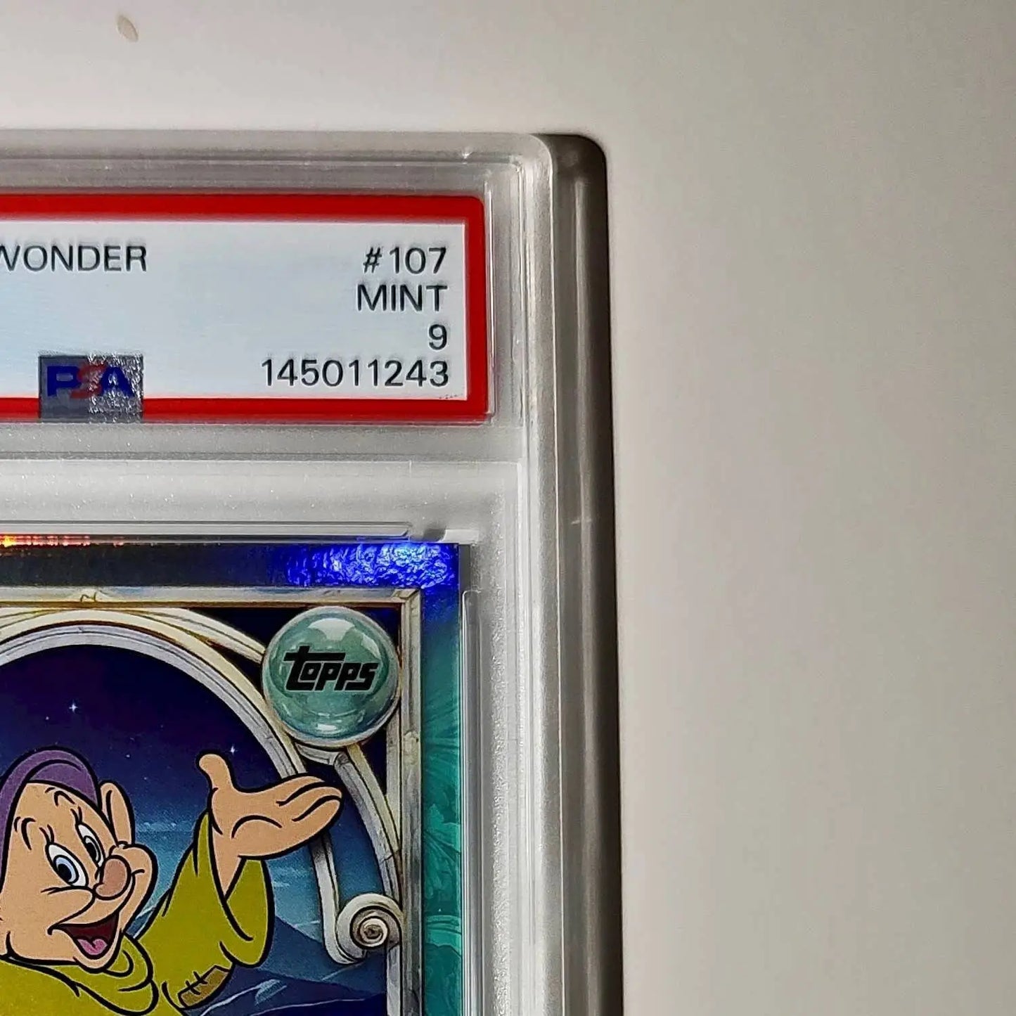 Dopey 2025 Topps Disney #107 Diamond Card Snow White and the Seven Dwarfs PSA 9 - Non-Sports Card Single