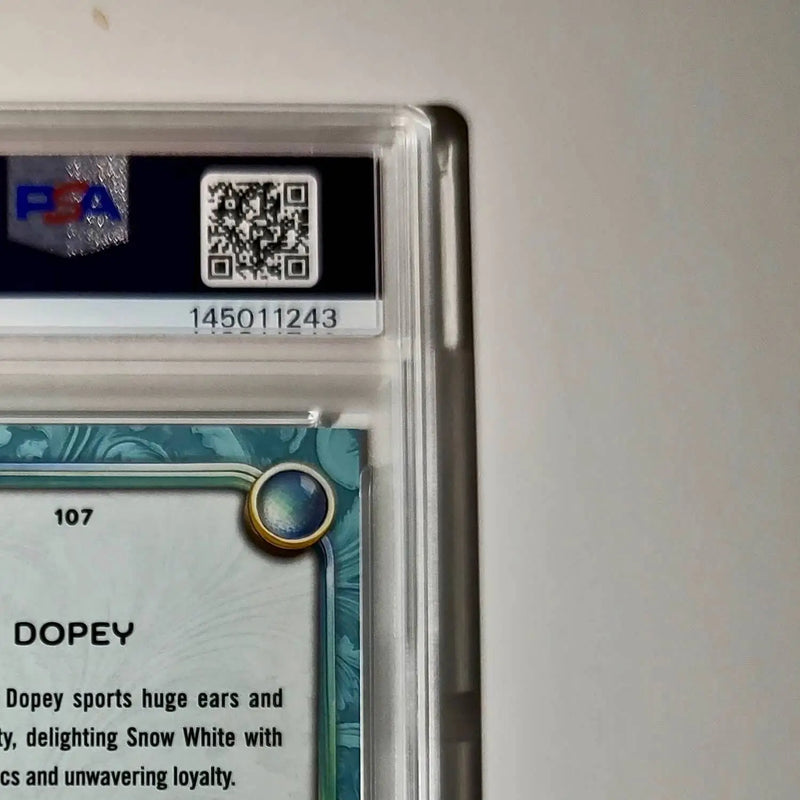 Dopey 2025 Topps Disney #107 Diamond Card Snow White and the Seven Dwarfs PSA 9 - Non-Sports Card Single
