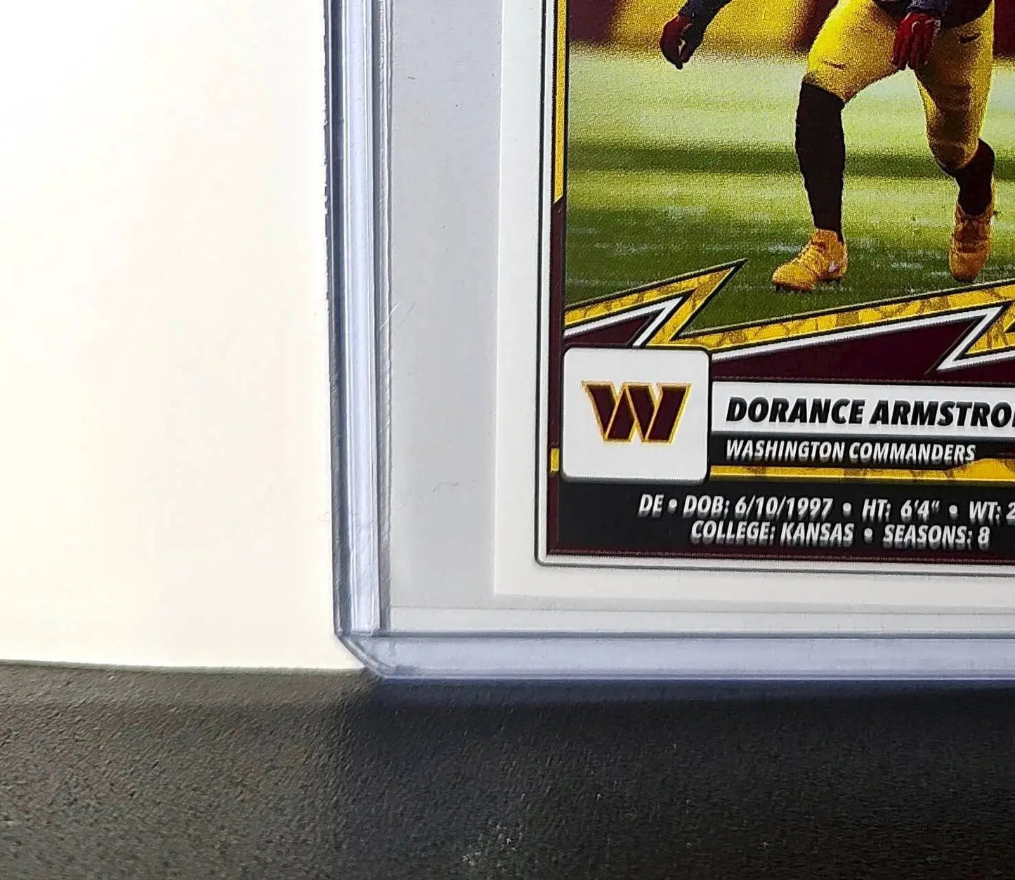 Dorance Armstrong Jr. 2025 Panini NFL #352 Sticker Commanders