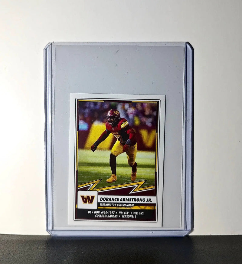 Dorance Armstrong Jr. 2025 Panini NFL #352 Sticker Commanders