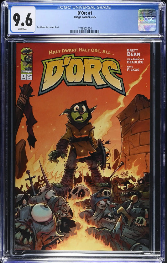 Dorc #1 Cover A Brett Bean (1st Print) Graded CGC 9.6 NM+ (004) - Comic Book