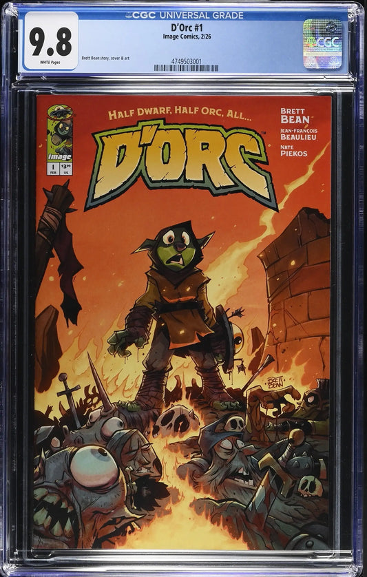 Dorc #1 Cover A Brett Bean (1st Print) Graded CGC 9.8 NM/Mint - Comic Book