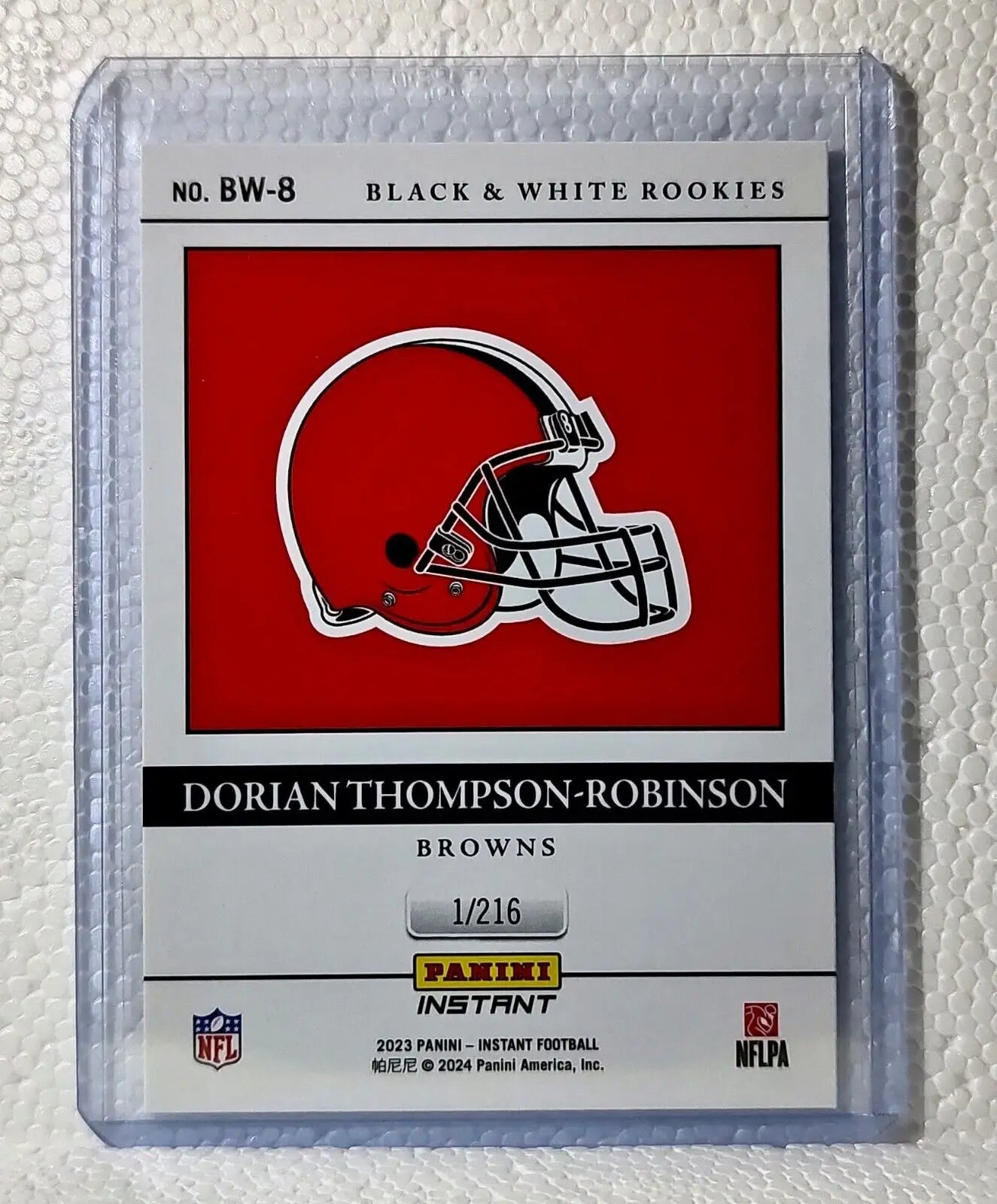 Dorian Thompson-Robinson 2023 Panini NFL #8 Black & White Rookies Card 1/216 - Football Card Single