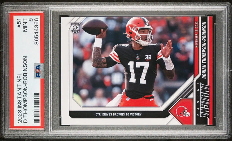 Dorian Thompson-Robinson 2023 Panini NFL Rookie 51 Card 1 of 134 PSA 9 Mint - Football Card Single