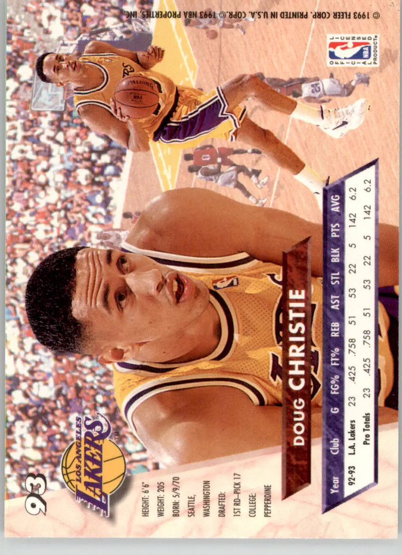Doug Christie - 1993-94 Ultra - #93 - Basketball - Basketball Card Single
