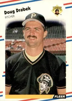 Doug Drabek - 1988 Fleer - #327 - Baseball - Baseball Card Single