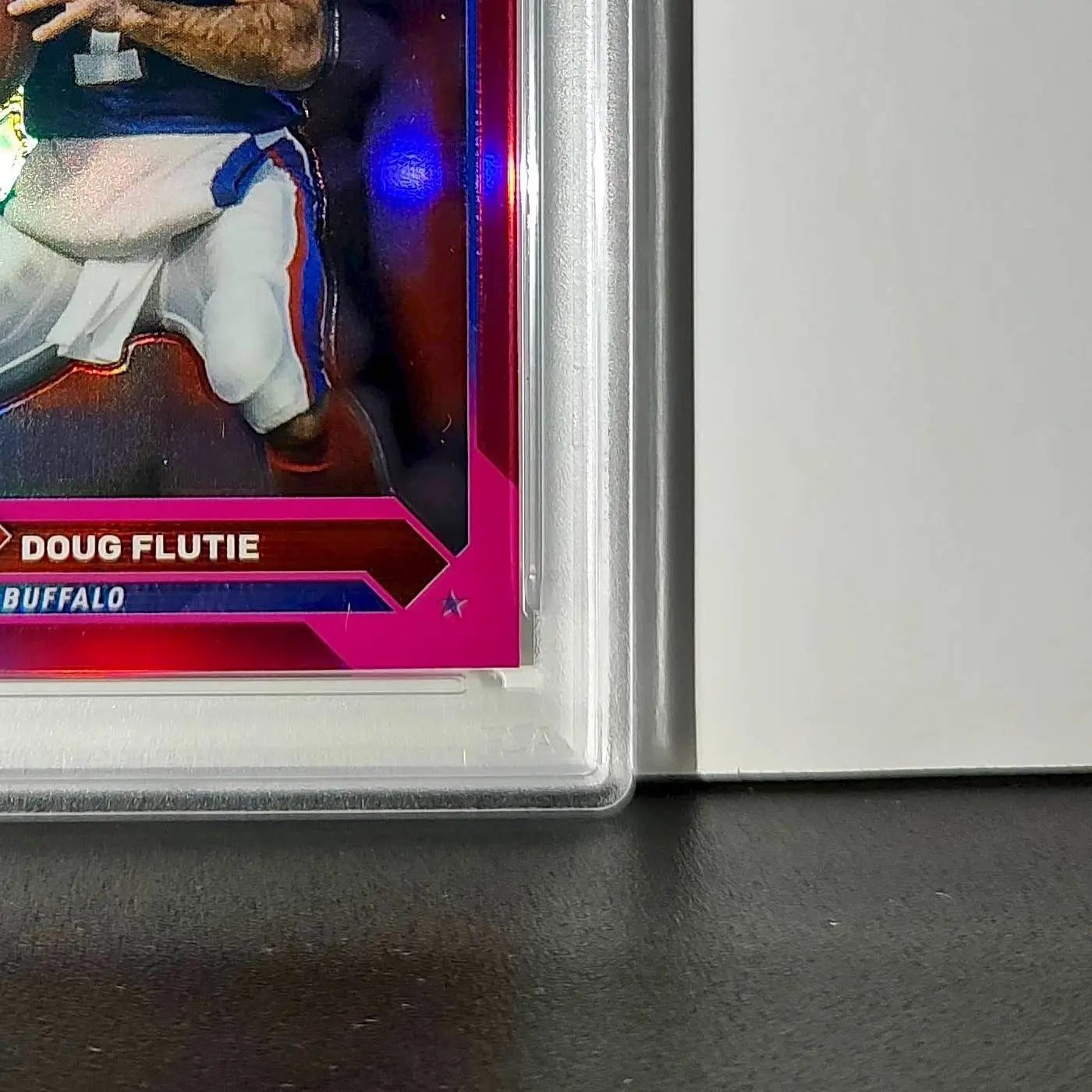 Doug Flutie 2023 Topps Chrome #35 Magenta Refractor 374/399 PSA 8 NM-MT
