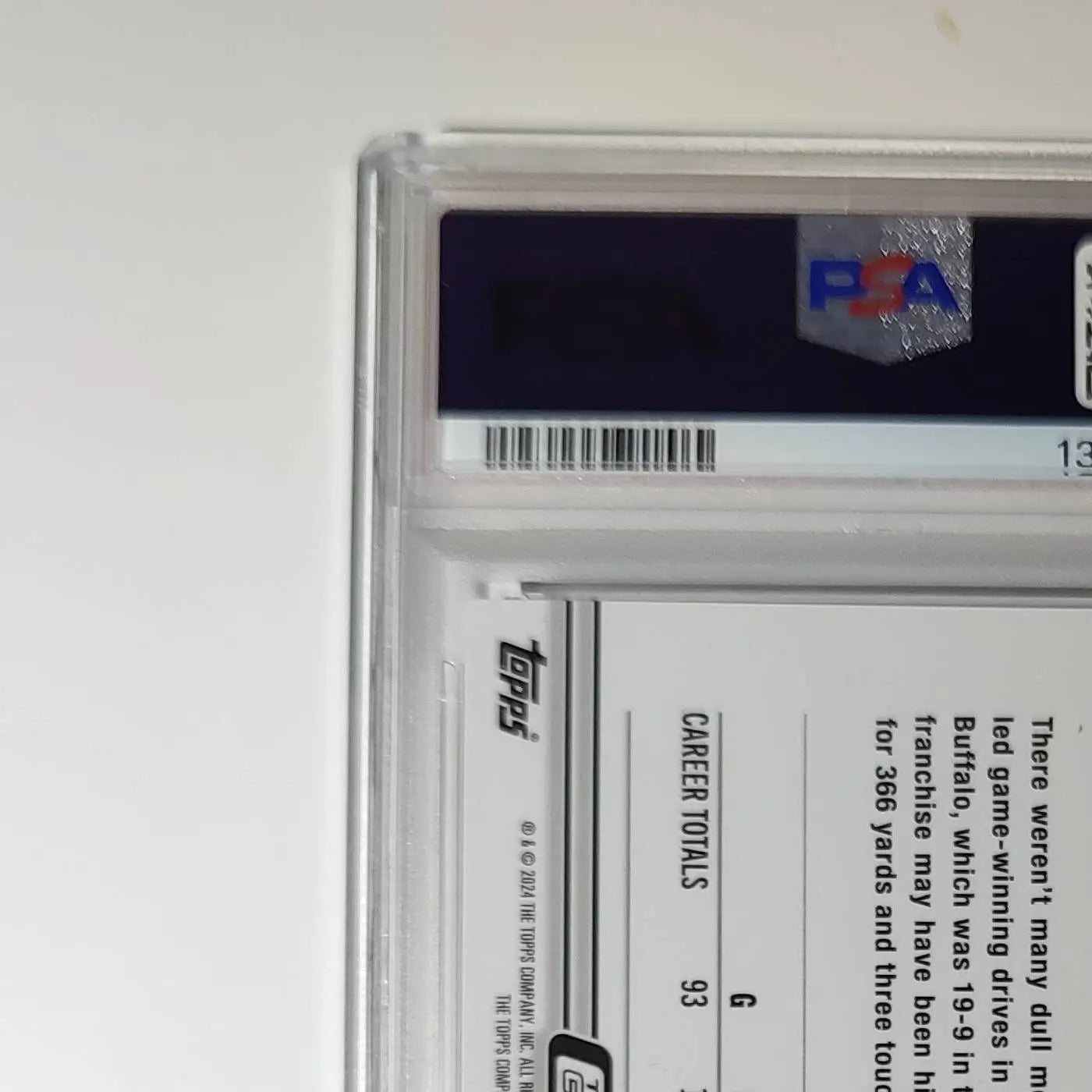 Doug Flutie 2023 Topps Chrome #35 Magenta Refractor 374/399 PSA 8 NM-MT