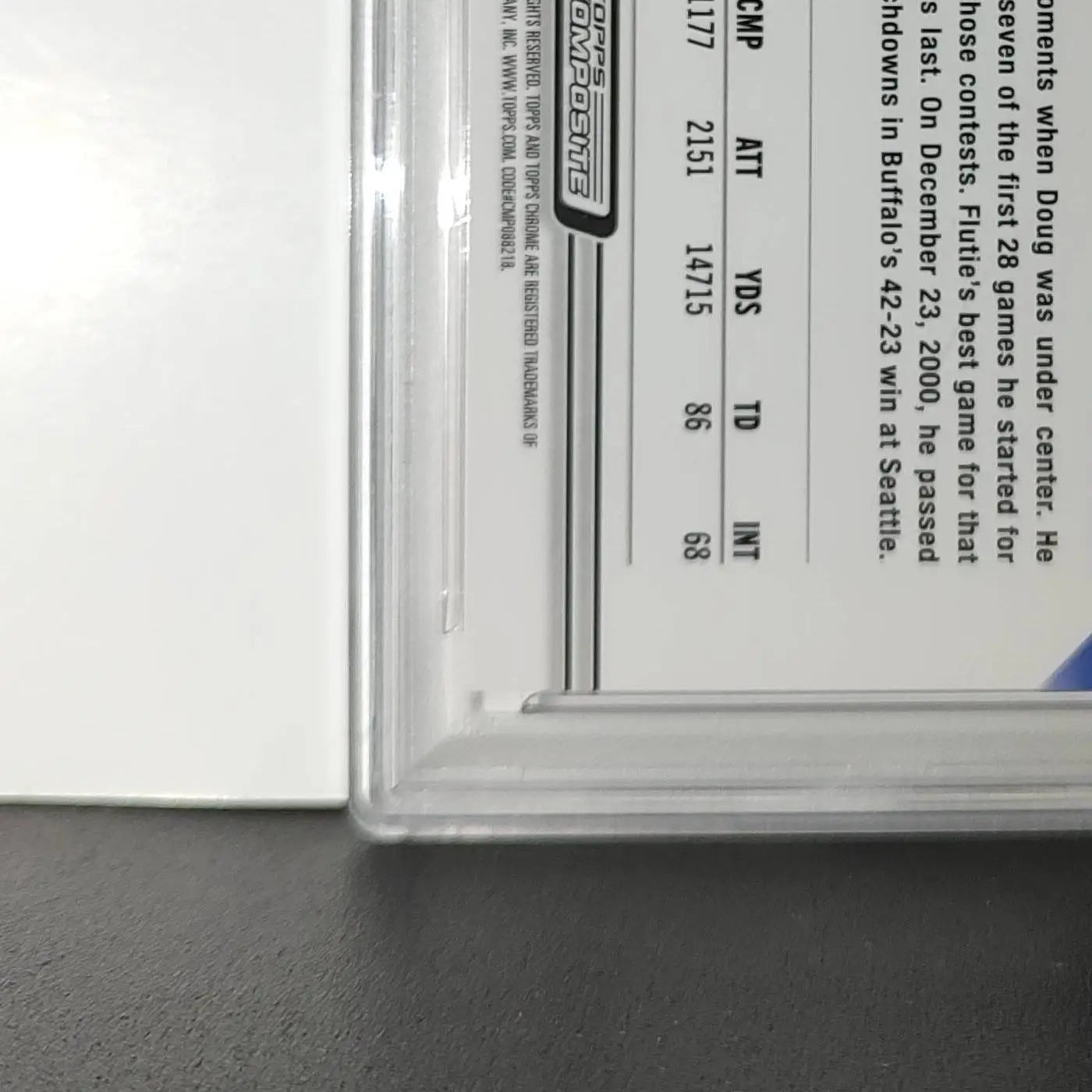 Doug Flutie 2023 Topps Chrome #35 Magenta Refractor 374/399 PSA 8 NM-MT