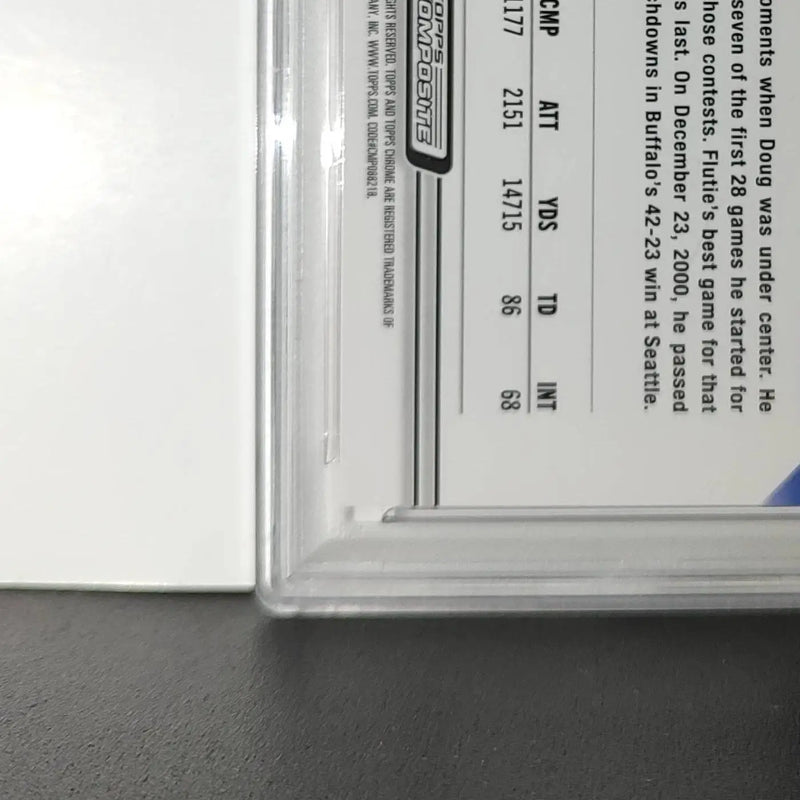 Doug Flutie 2023 Topps Chrome #35 Magenta Refractor 374/399 PSA 8 NM-MT