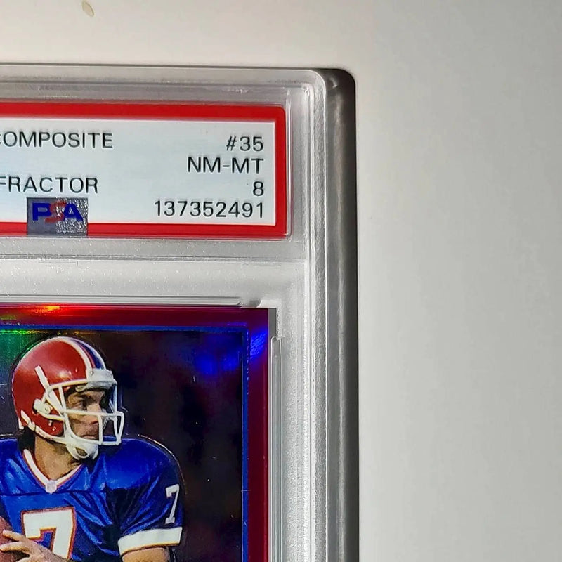 Doug Flutie 2023 Topps Chrome #35 Magenta Refractor 374/399 PSA 8 NM-MT
