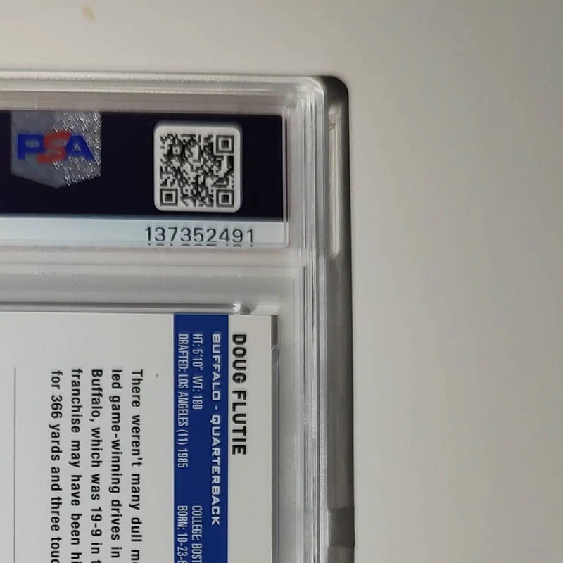 Doug Flutie 2023 Topps Chrome #35 Magenta Refractor 374/399 PSA 8 NM-MT