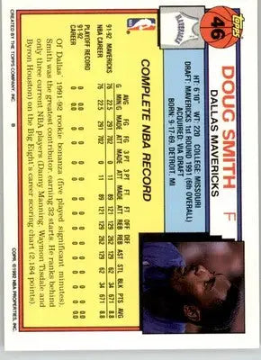 Doug Smith - 1992-93 Topps - #46 - Basketball - Basketball Card Single
