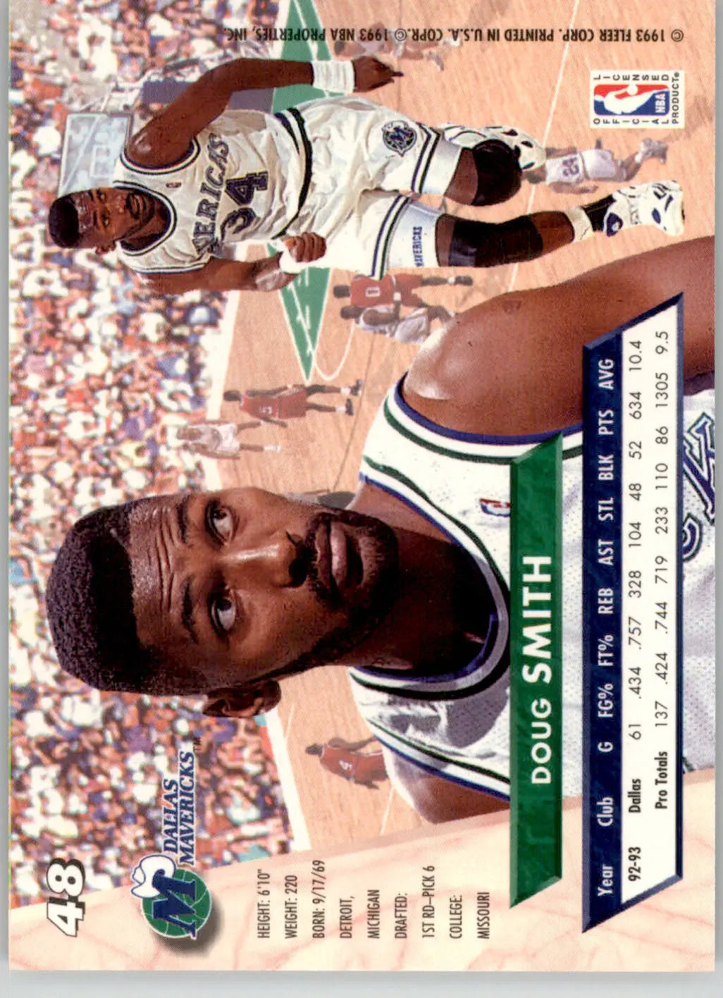 Doug Smith - 1993-94 Ultra - #48 - Basketball - Basketball Card Single