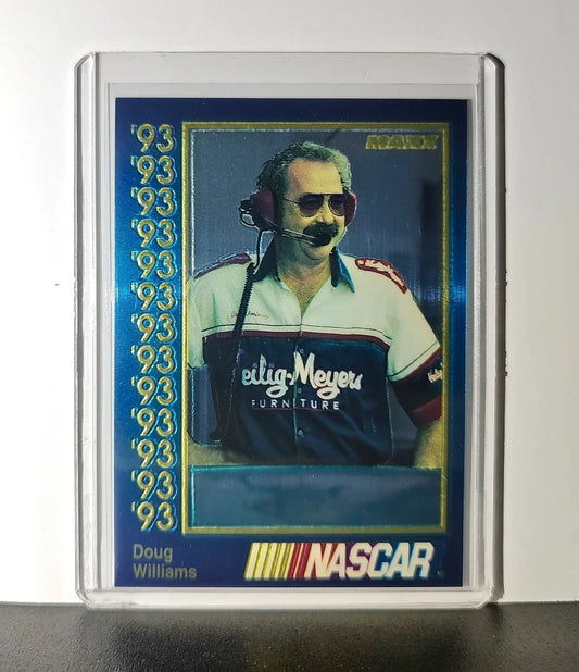 Doug Williams 1993 Maxx Premier Plus Racing #156 NASCAR Card Donlavey Racing - Racing Card Single