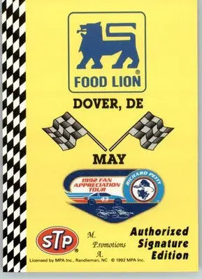 Dover - 1992 Food Lion Richard Petty - #41 - Racing - Racing Card Single