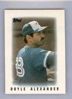 Doyle Alexander - 1986 Topps Major League Leaders Minis - #34 - Baseball - Baseball Card Single