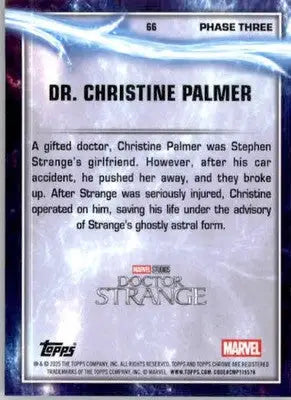 Dr. Christine Palmer - 2025 Topps Chrome Marvel Studios - #66 - Non_sport - Non-Sports Card Single