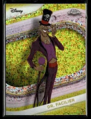 🌟 Dr. Facilier, 2025 Topps Chrome Disney Yellow Mini-Diamonds #31 🌟 - Non-Sports Card Single