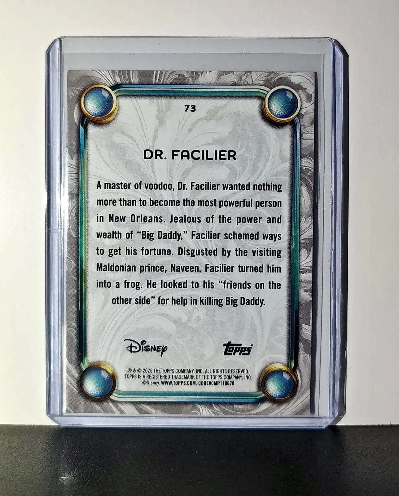 Dr. Facilier 2025 Topps Disney Wonder #73 Card The Princess and the Frog - Non-Sports Card Single