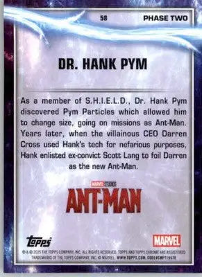 Dr. Hank Pym - 2025 Topps Chrome Marvel Studios - #58 - Prism Refractor - Marvel Card Single