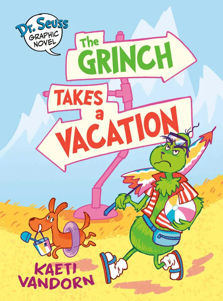 The Grinch Takes a Vacation book cover from the Seuss graphic novel everyone’s favorite holiday