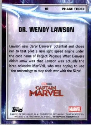 Dr. Wendy Lawson - 2025 Topps Chrome Marvel Studios - #99 - Non_sport - Marvel Card Single