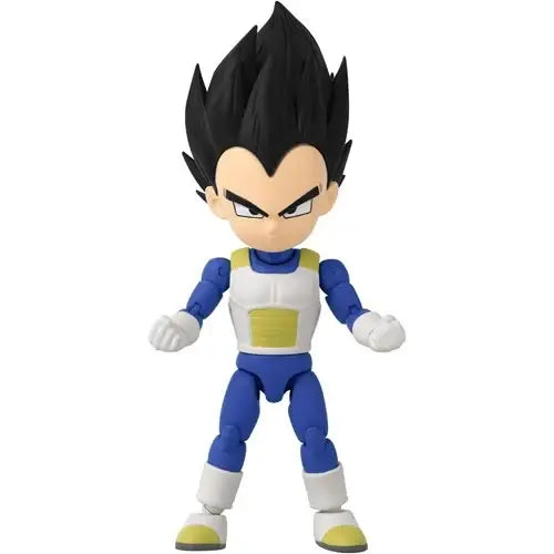 Chibi Vegeta action figure in blue Saiyan armor from Dragon Ball Daima Dragon Stars collection