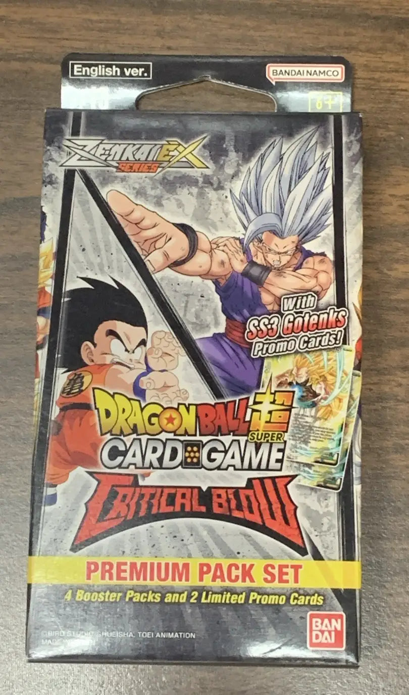 Dragon Ball Super Critical Blow Premium Pack Set Minibox PP 13 Gotenks Promo - Dragon Ball Card Box