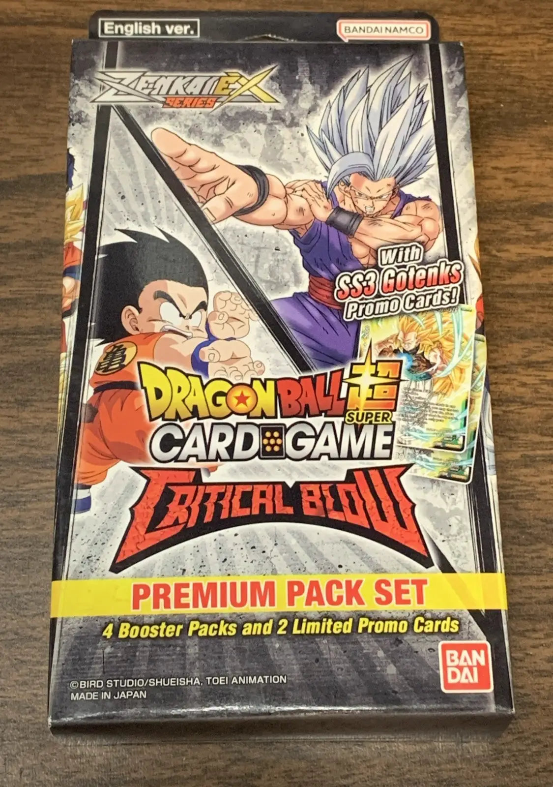 Dragon Ball Super Critical Blow Premium Pack Set Minibox PP 13 Gotenks Promo - Dragon Ball Card Box