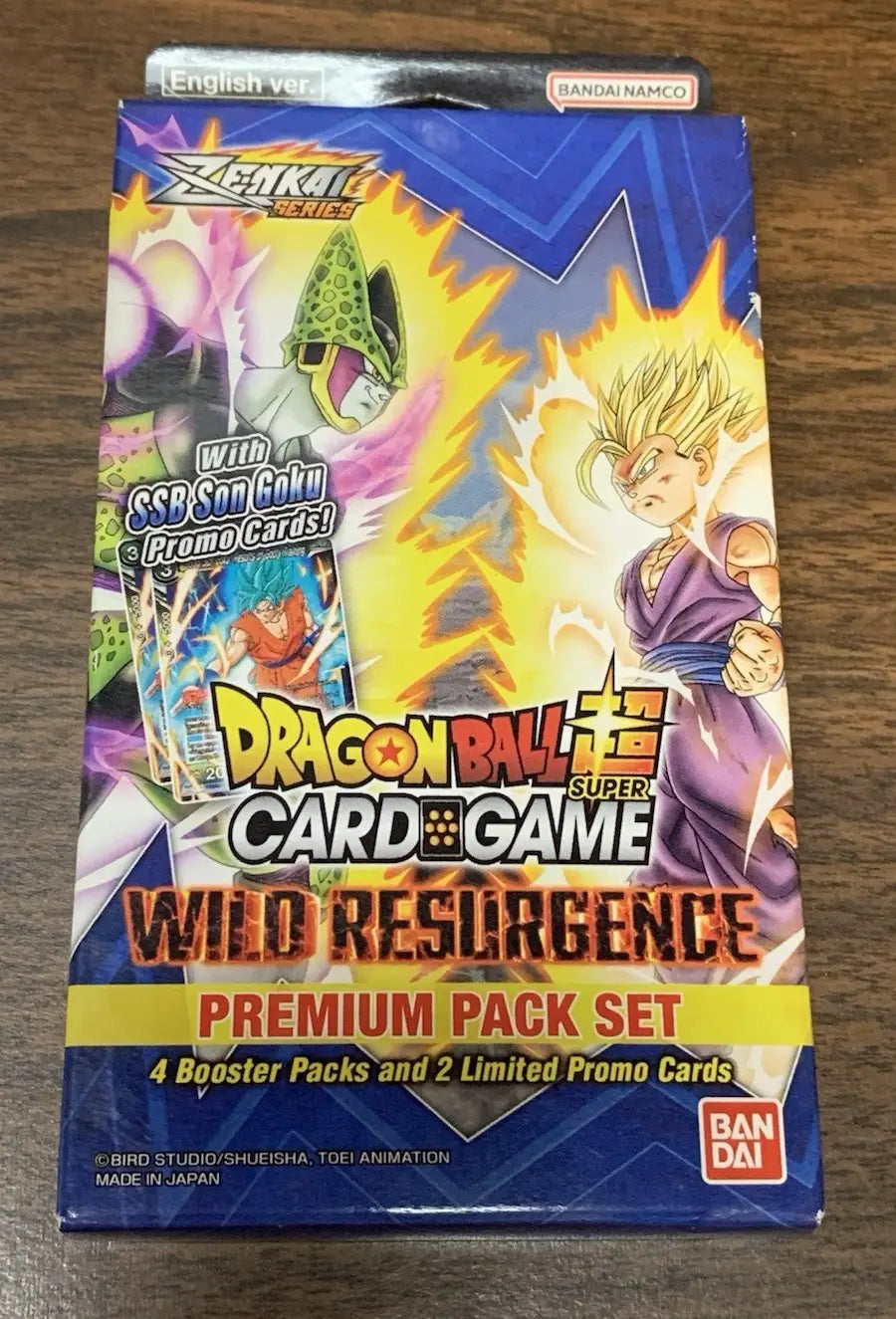 DRAGON BALL SUPER TCG Wild Resurgence PP12 PREMIUM PACK SET SSB Son Goku Promo - Dragon Ball Card Box