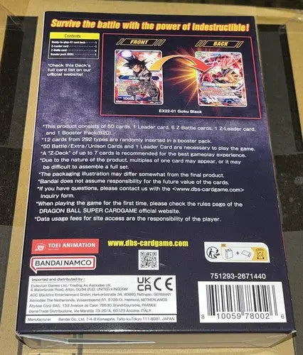 DRAGON BALL SUPER ZENKAI ULTIMATE DECK 2023 SEALED Bandai - TCG Card Box