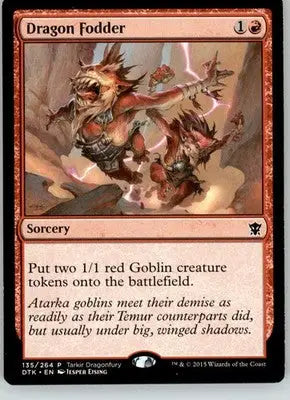 Dragon Fodder - Tarkir Dragonfury Promos - 135 - LP Magic: The Gathering - Magic Card Single