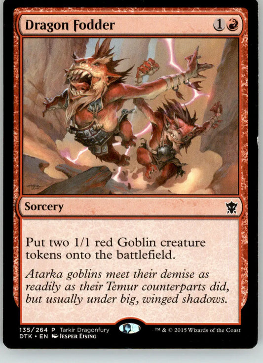 Dragon Fodder - Tarkir Dragonfury Promos - 135 - MP Magic: The Gathering - Magic Card Single
