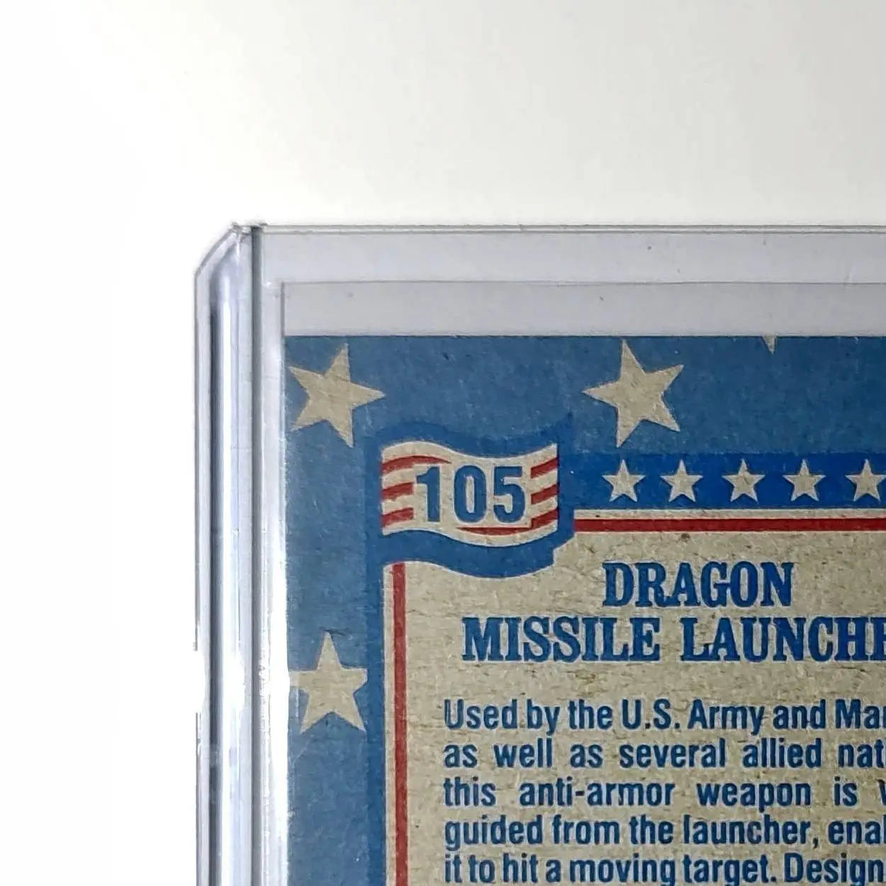 Dragon Missile Launcher 1991 Topps Desert Storm #105 Card - Non-Sports Card Single